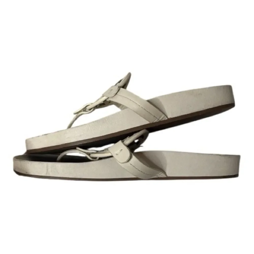 Tory Burch Miller Cloud Thong Sandals for Women In Cream.. Size 7